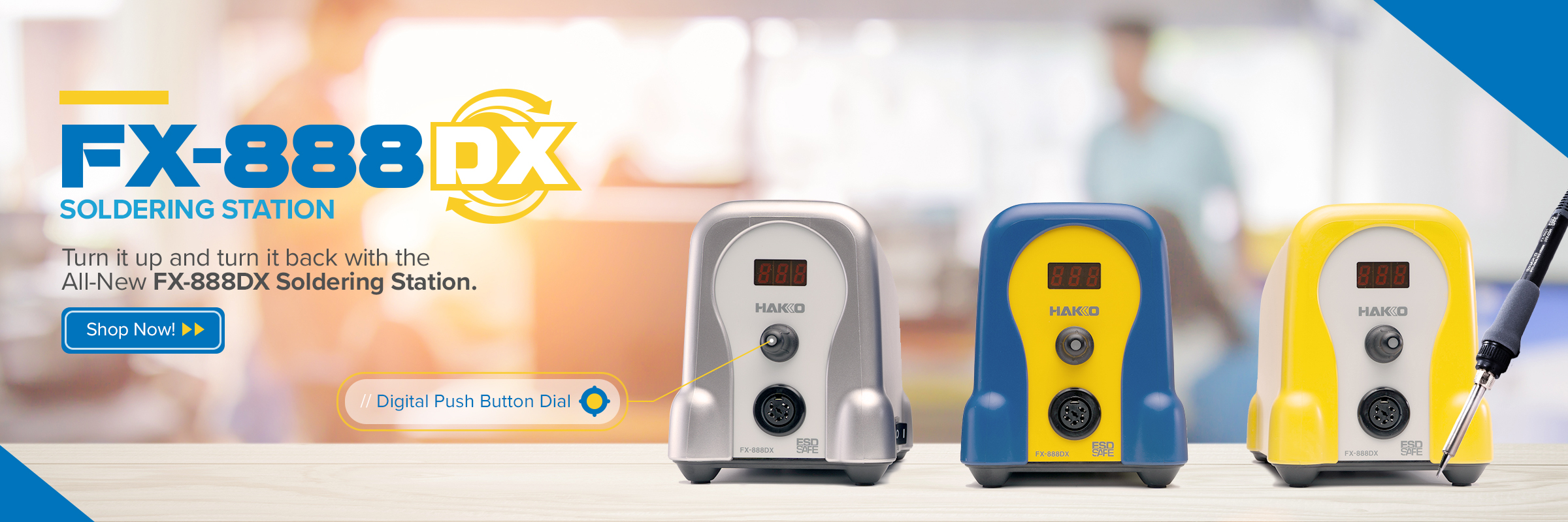Hakko FX-888DX Soldering Station Banner